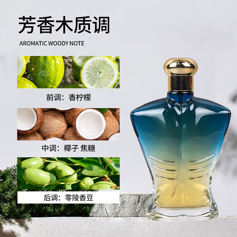 Nude Men's Perfume 100ml Long-lasting Light Cologne, high-end business men's fragrance factory direct sales wholesale Specification image