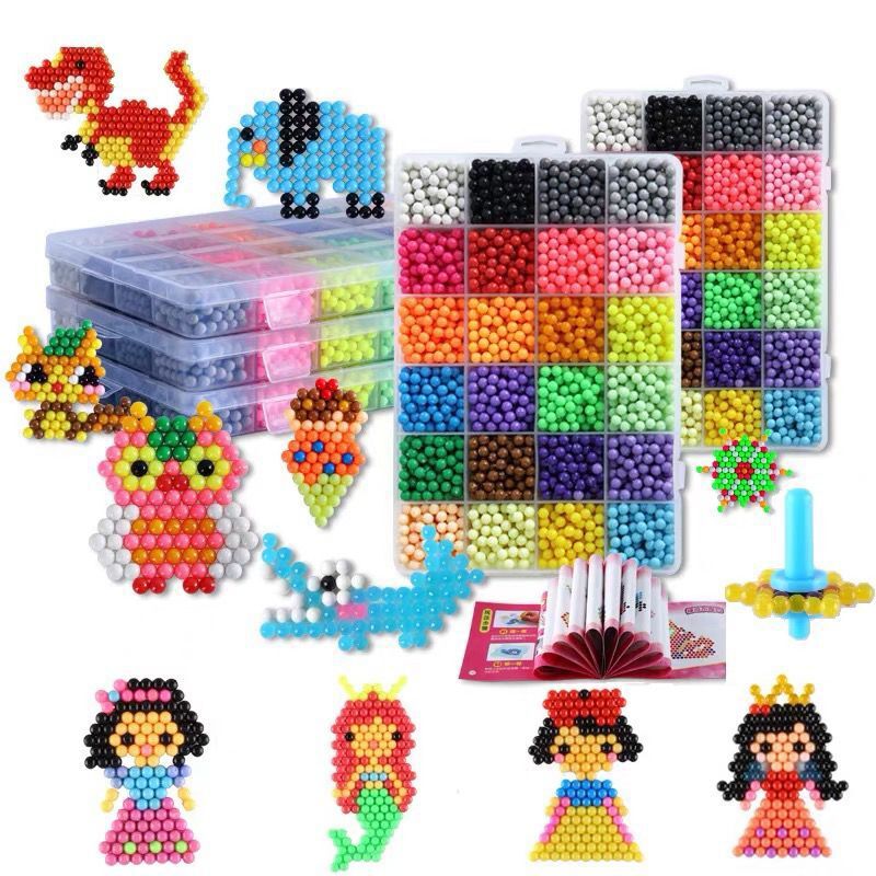 diy magical water mist magic beads, educational bean puzzle, customized toys for boys, girls and children Item Picture