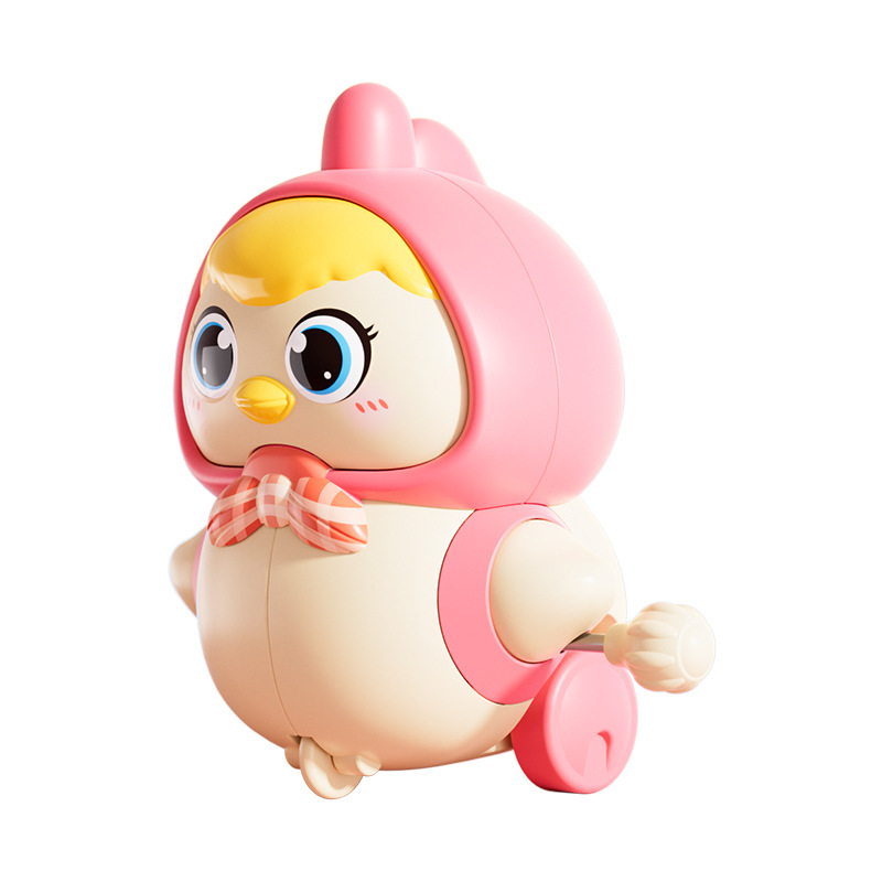 The mother hen for protecting her chicks winds up the spring, follows the mother hen to swing, and the magnetic attraction attracts the chicks. A children's educational early teaching climbing toy Item Picture