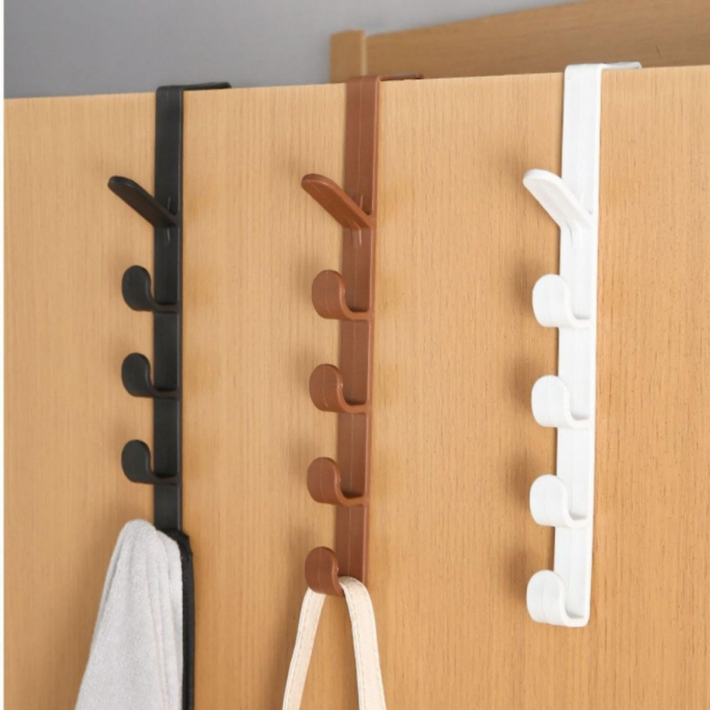 Behind The Door Hook, No Need For Drilling, Wall-Mounted Clothes Hanger, Door Hanger, Wall Hanger, Powerful And Traceless Clothes, Hat And Coat Hook details Picture