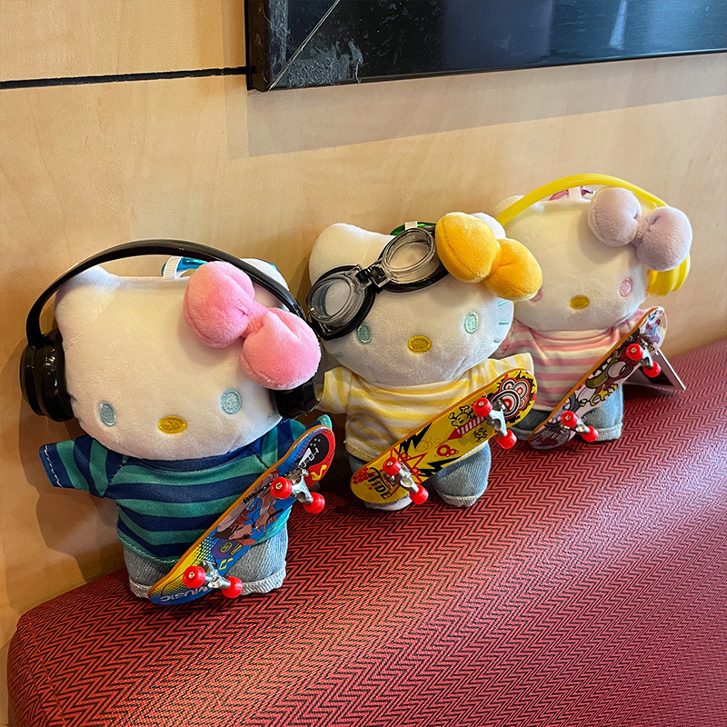 hellokitty small pendant, bag pendant, plush toy, kitty cute Kitty Kitty, official kt cat doll details Picture