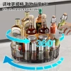 Kitchen storage rack, rotating seasoning rack, multi-functional household seasoning bottle, seasoning rack, desktop storage rack details Picture