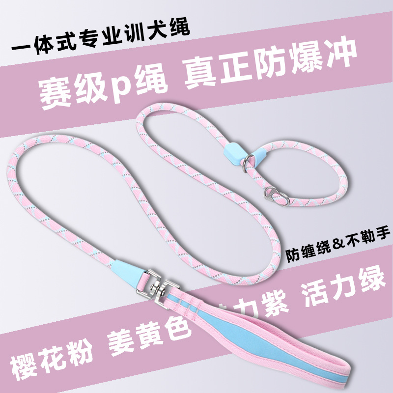 p链p绳狗狗牵引绳遛狗链子小中大型犬训犬防爆冲打结金毛宠物用品