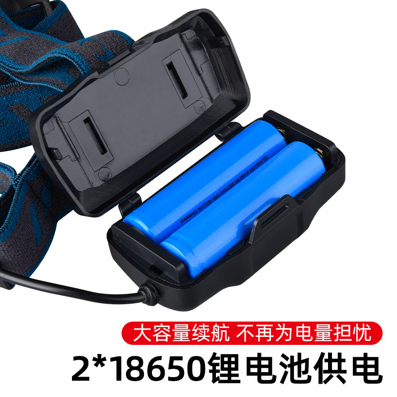 The New White Laser Type-C Rechargeable Camping Night Fishing Head-Mounted Zoom Outdoor High-Intensity Long-Range Headlamp Specification drawing