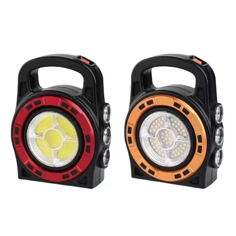 跨境太阳能手提灯USB充电多功能露营帐篷灯家用双用应急灯夜钓灯