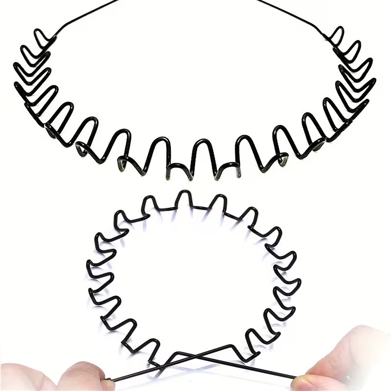 This hair band is specially designed for boys and girls to wash their faces and exercise. It features black iron wire that won't fall off and is anti-slip. It also comes with hair clips for the back of the head and bangs Application Scenario