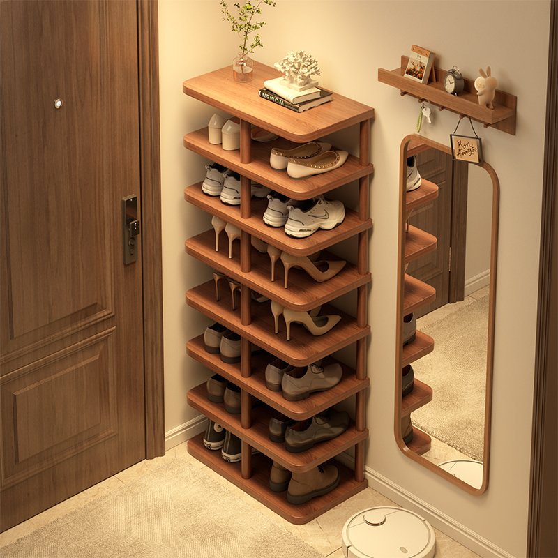 Shoe rack, multi-layered, sturdy and good-looking small narrow rack for home entrance, simple indoor shoe storage rack for renting a house, shoe cabinet for storage