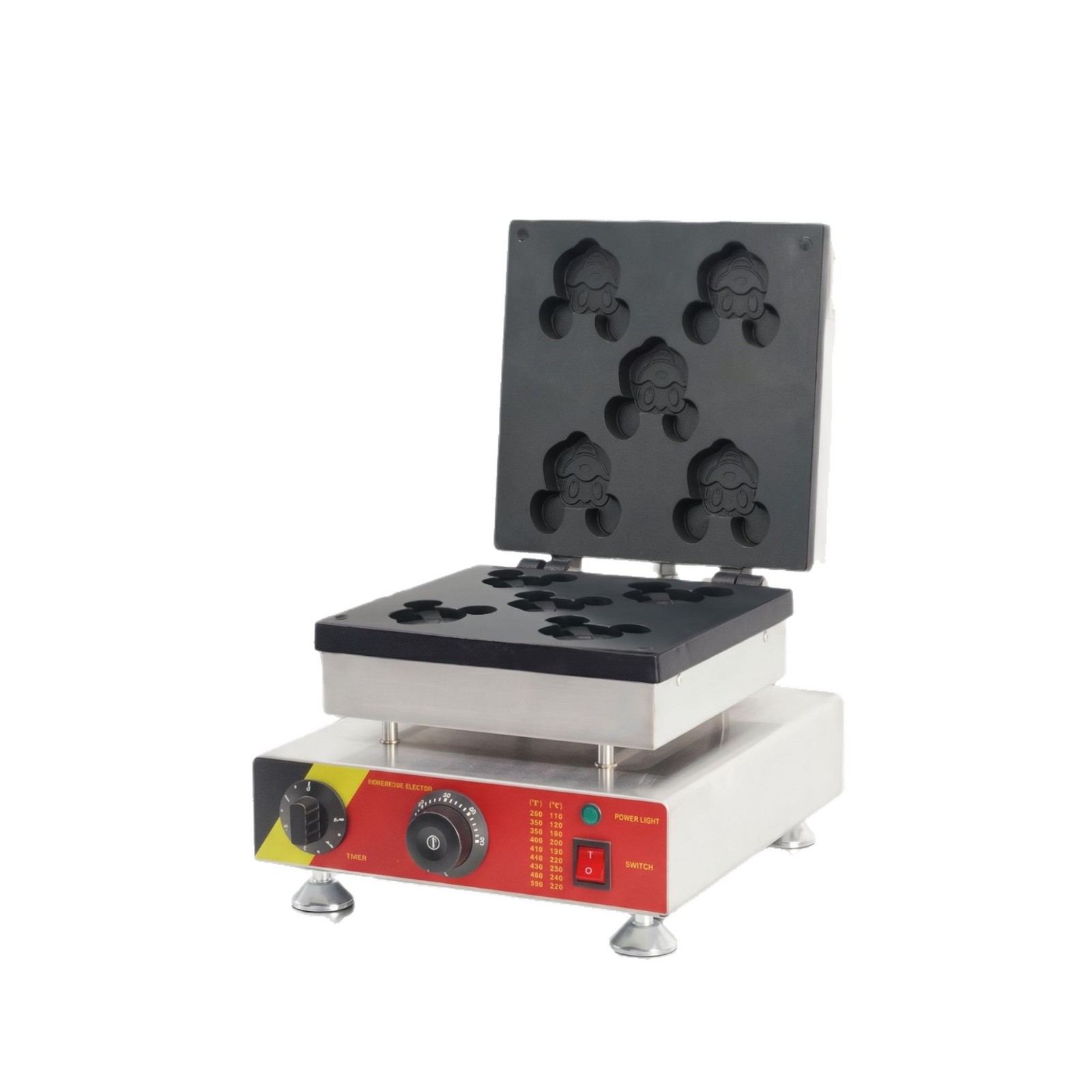Direct sales from the manufacturer of the popular Mickey Mouse waffle machine, cartoon-shaped pancake machine and stainless steel electric heating rotary pancake machine Item Picture