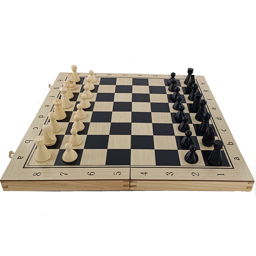 39cm international chess board game toy, game entertainment party, wooden factory direct sales and wholesale, portable and foldable Specification image
