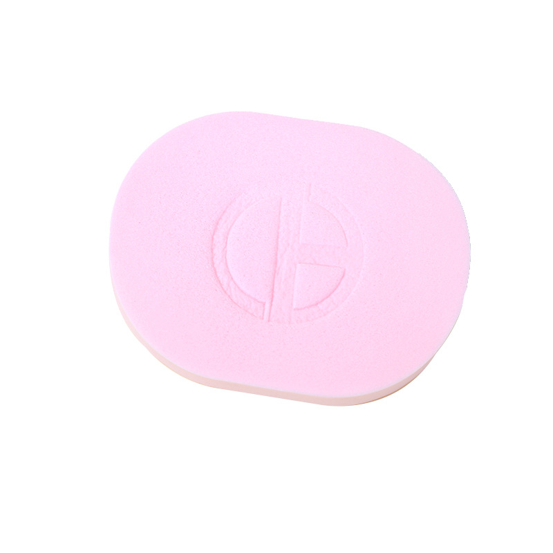 工厂定制加厚18T洗脸扑洗颜棉颜色随机洁面扑卸妆清洁亲肤PVA海绵白底实物图