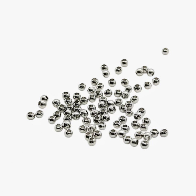 Chapado en oro plata blanco K perlas sueltas al por mayor diy pulsera cadena de mano taladros con cuentas cuentas hechas a mano perlas sueltas details Picture