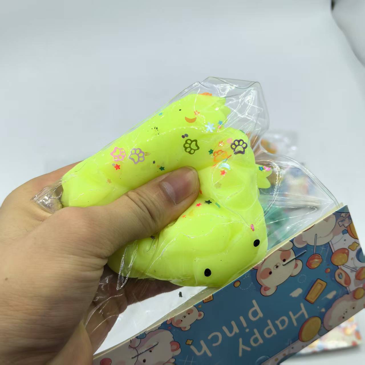 New type of card head simulation mother and child frog Pinching fun stress-relieving toy factory direct sales Specification image