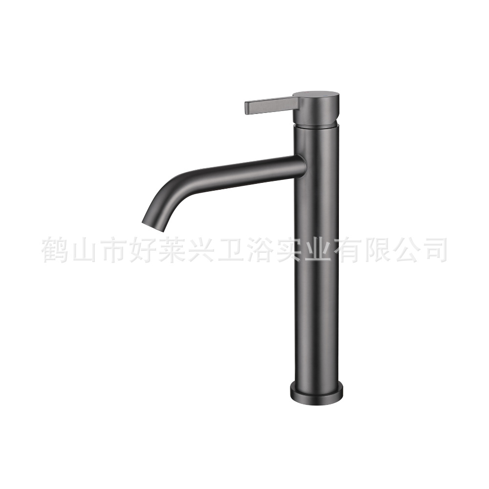 黑色不锈钢水龙头防锈耐用静音节水厨房卫生间通用产品图