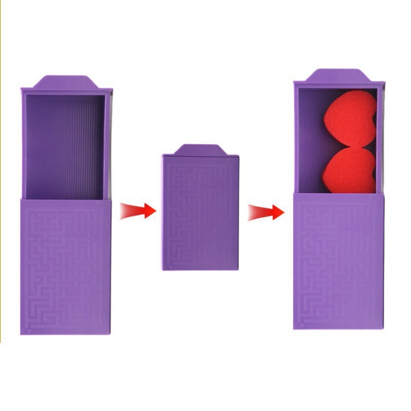 Cross-border magic explosion dice novel and unique toy for adults to come and go without a trace purple pull-out box adult magic props Item Picture