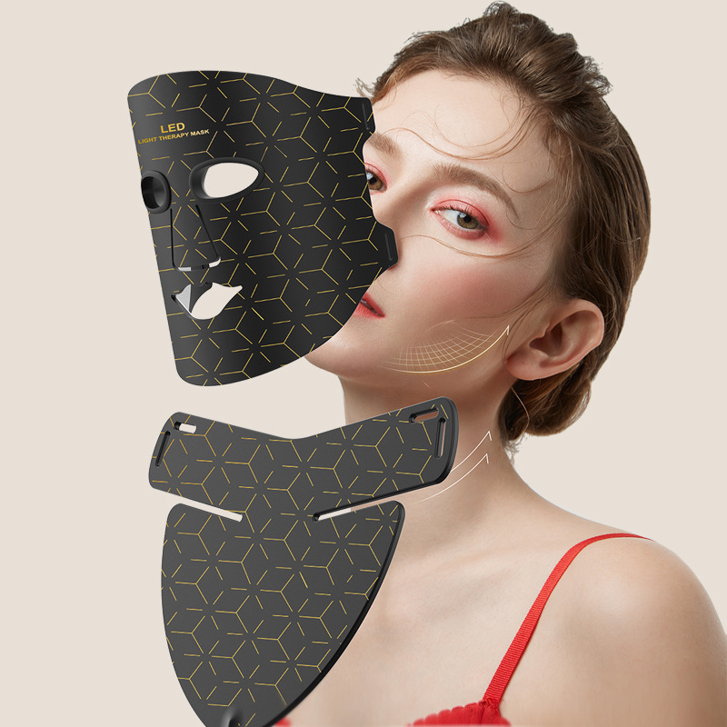 shanilak 680 beam beauty Instrument Silicone mask Neck and Chest Photon skin rejuvenation Device spectrometer Neck Beauty device details Picture