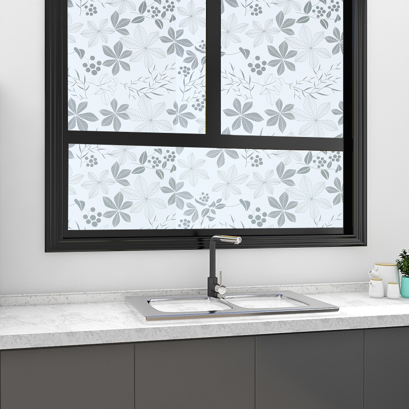 窗户贴纸透光不透明浴室窗户办公室窗纸遮光白磨砂卫生间玻璃贴膜产品图