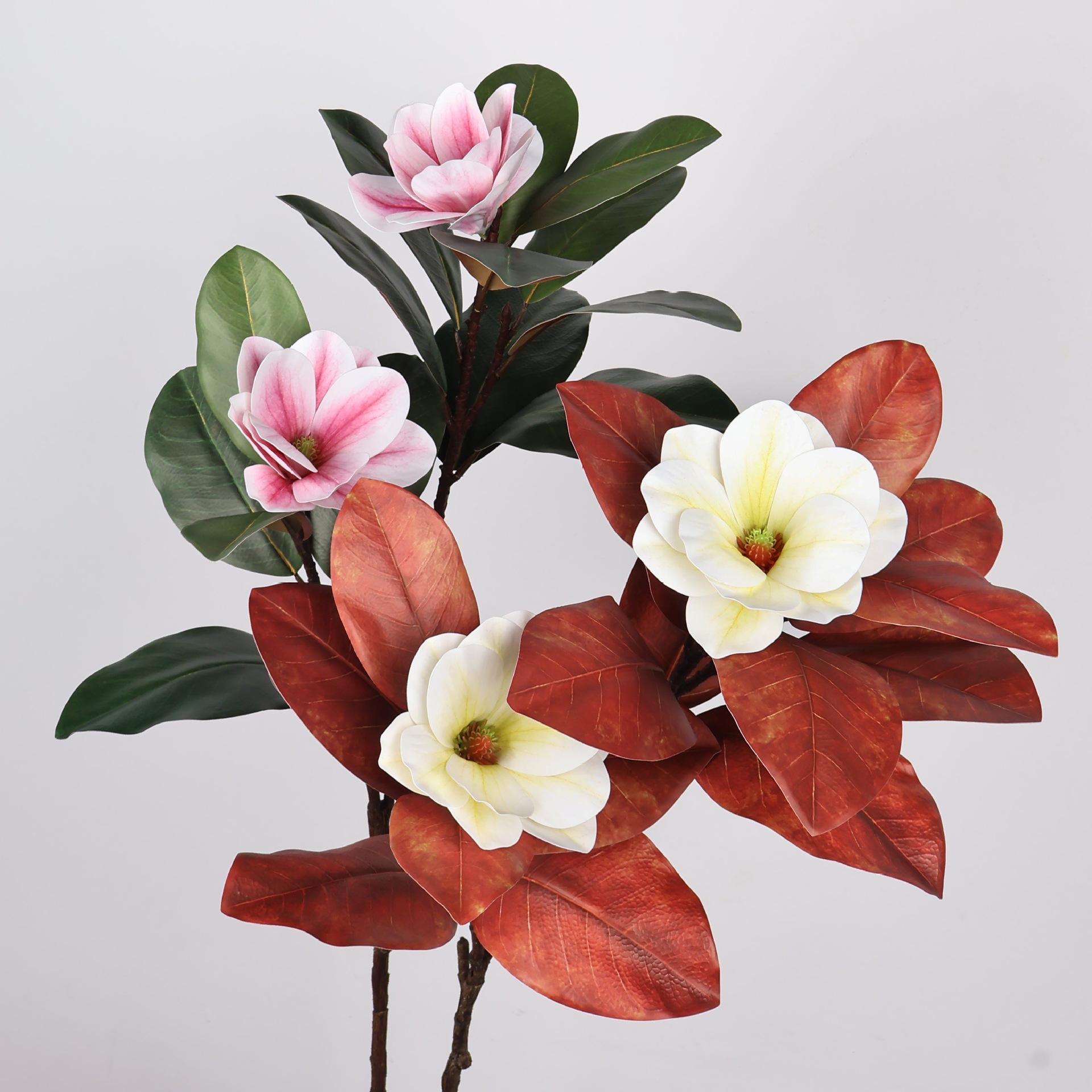 假花玉兰玉兰花仿真花中式禅意民宿酒店花艺摆件摄影道具装饰花束细节图