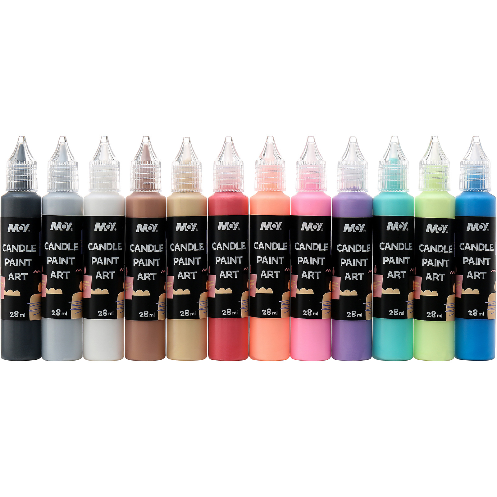 Candle paintbrush special paint, children's DIY aromatherapy, washable, smokeless, flammable, 3D outlining and coloring, party decoration Item Picture