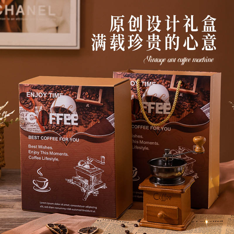 Year-end party gifts: Practical, light luxury coffee machine gift boxes for employees, business and creative birthday gifts, best friends for both boys and girls Application Scenario