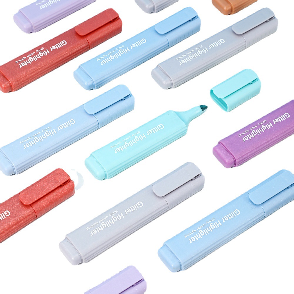 【 Customized logo】 8-color sparkling silver pen, graffiti painting pen, sparkling pen, children's creative painting Item Picture