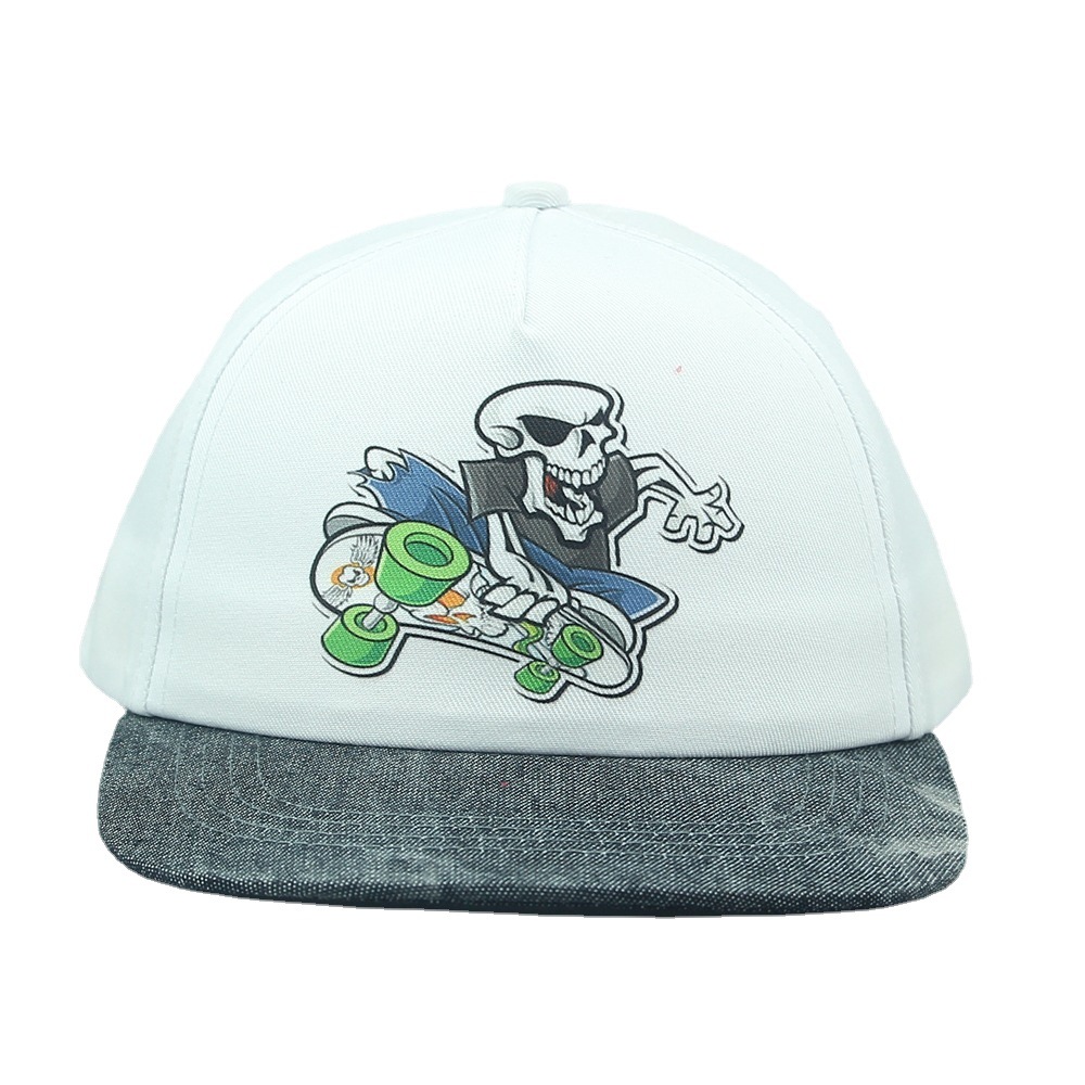 【 Factory Customization 】 Customized printed, washed and aged baseball caps, simple outdoor spring and summer children's caps, sunshade baseball caps