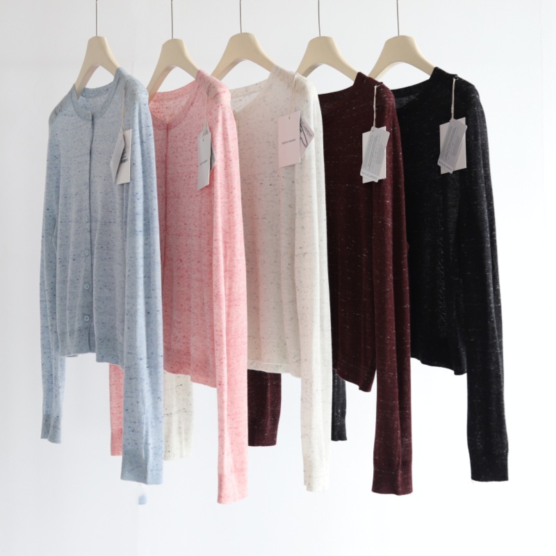 Spring and Summer Colorful 16-needle seamless long-sleeved knitted cardigan for women, soft and skin-friendly commuting outerwear, with a thin coat details Picture