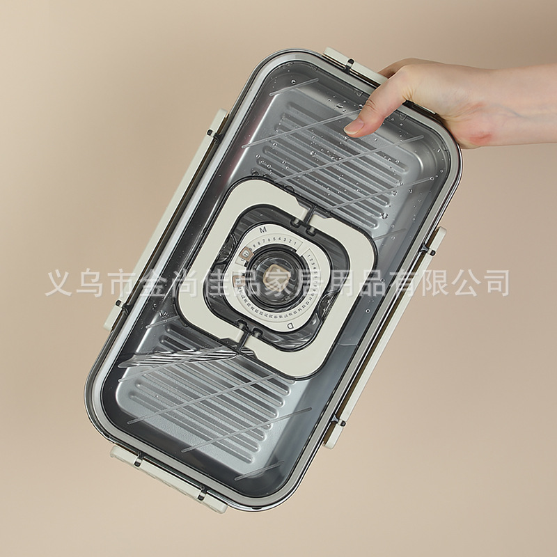 304不锈钢保鲜盒food storage 密封带盖果蔬肉类食物冷藏分装盒详情图4