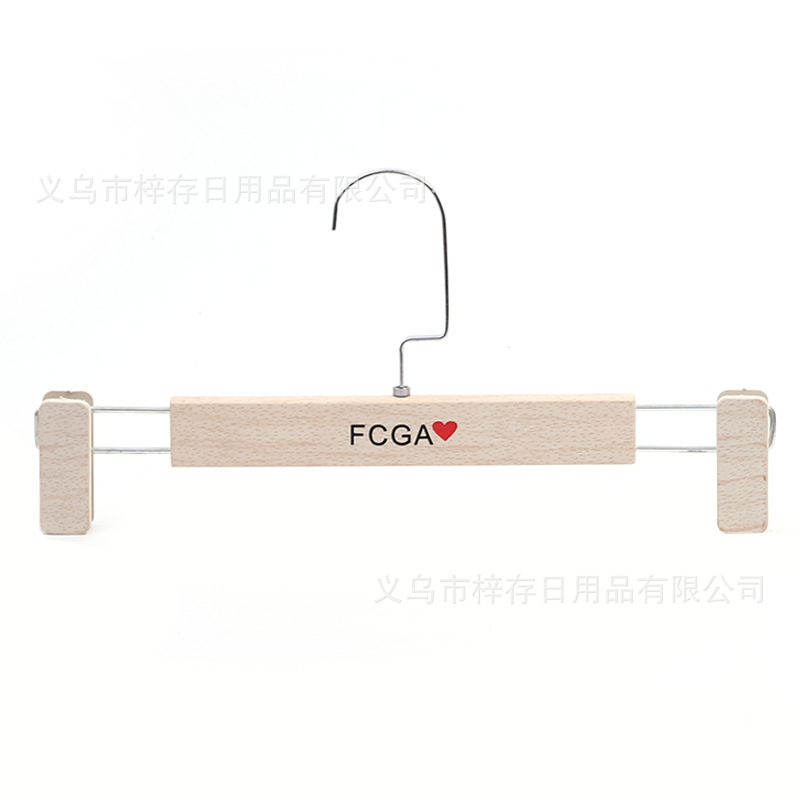 Thickened and thickened seamless trouser clips, wooden trouser clips, clothes rack, silicone wide-shoulder hanger, muprint trouser clips, anti-grass net, goose-shaped trouser clips, multi-functional storage products Item Picture