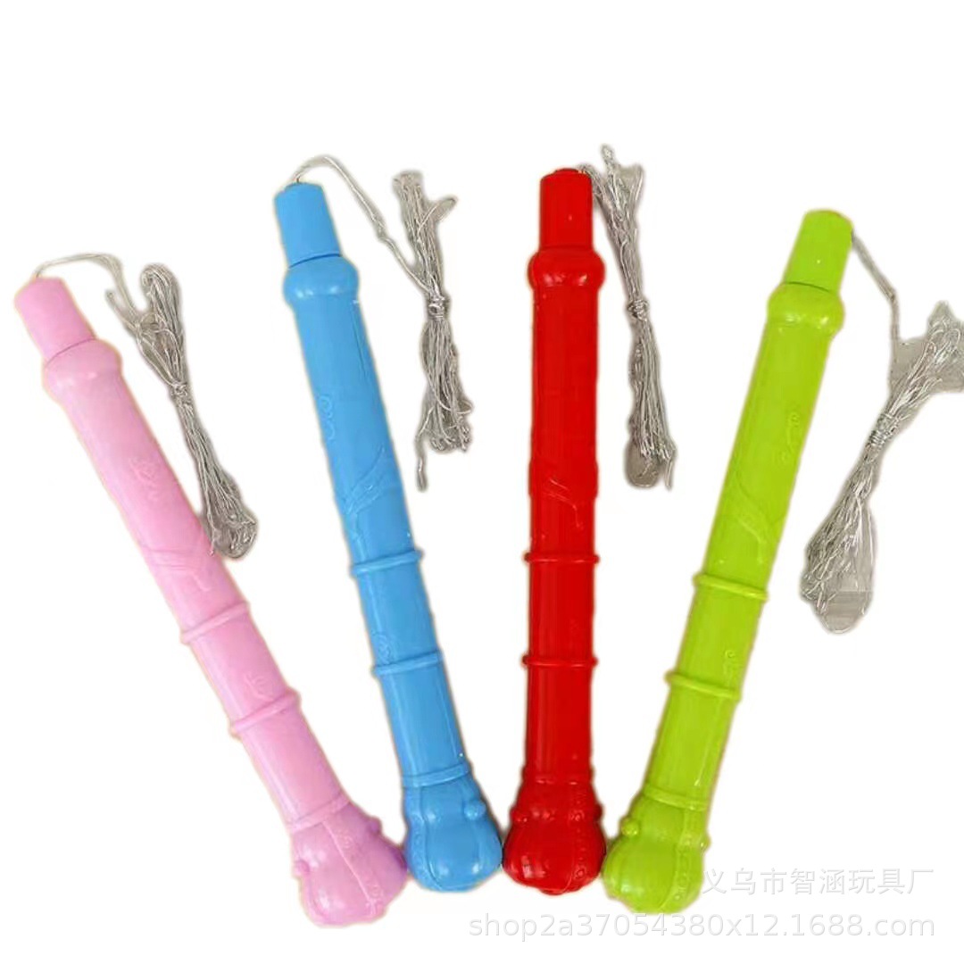 Luminous handle light, night market square, three-speed three-section handle light, handheld ground push and stall balloon light Item Picture