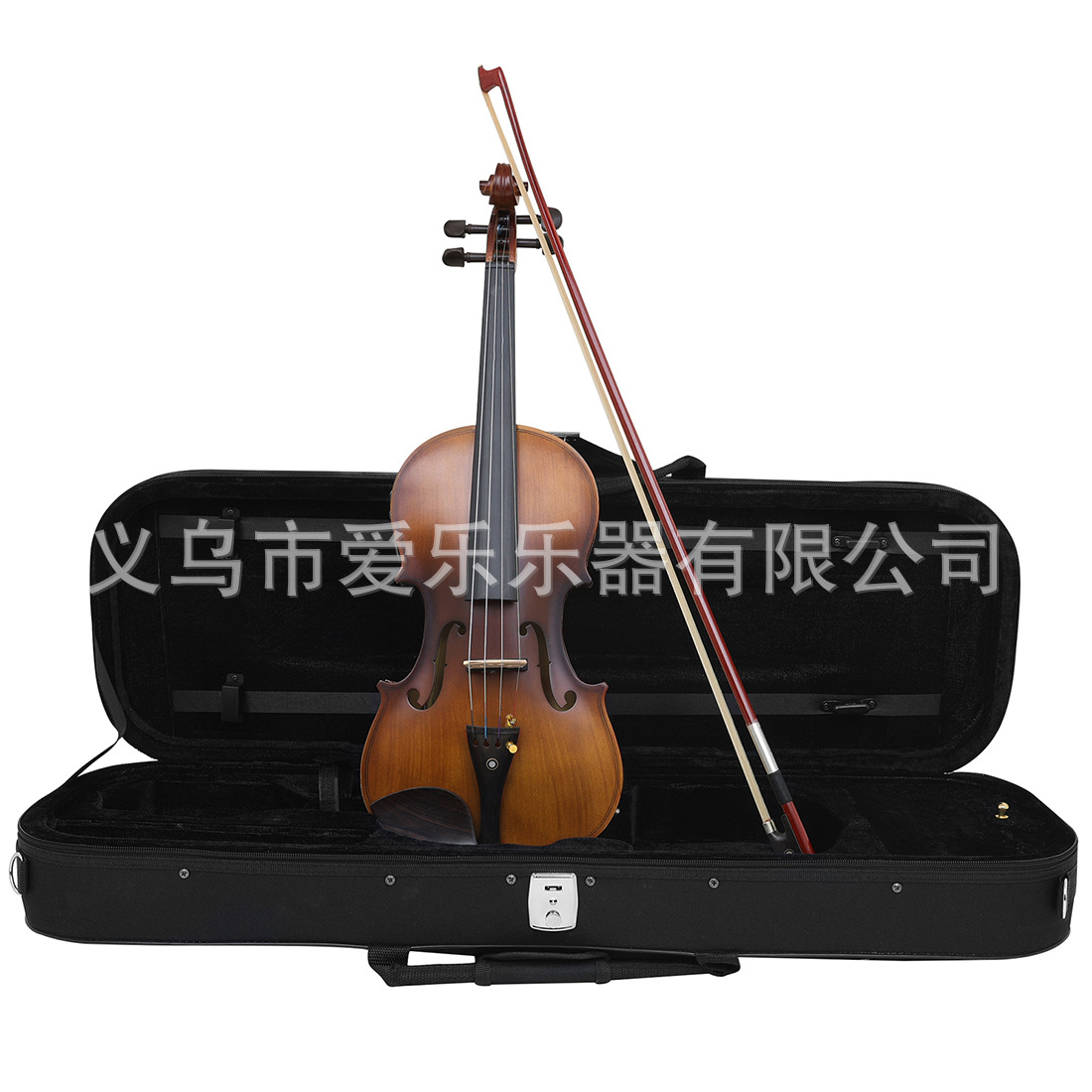 Beginner violin practice kit with bow, rosin tuner Specification image