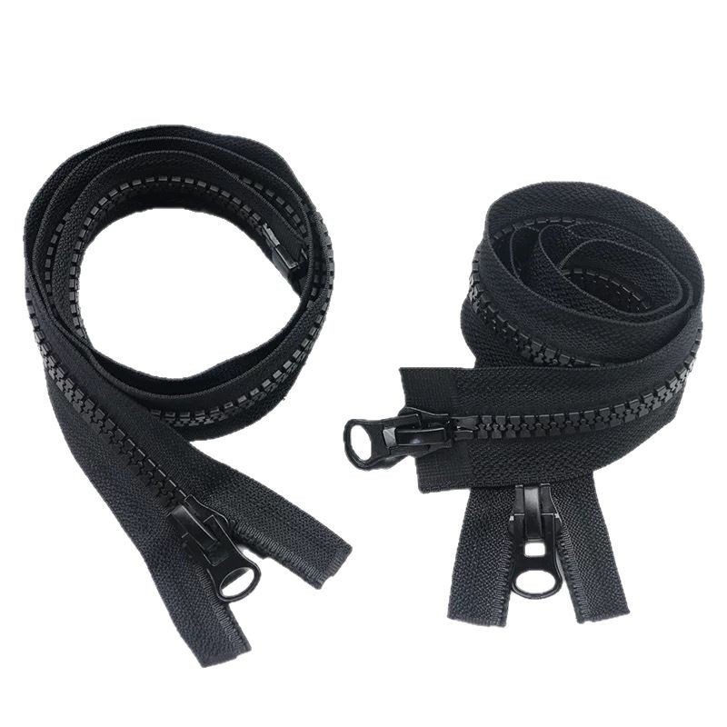 No. 8 resin zipper single and double zipper down jackets, school uniforms, clothing, outerwear, single and double zippers in stock Item Picture