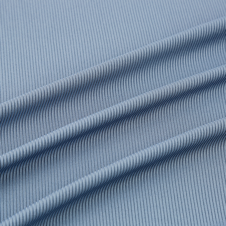 The manufacturer has 200g ribbed fabric in stock, 2*2 cool silk cotton ribbed fabric, stretch and drape wide-leg pants and vest fabric details Picture