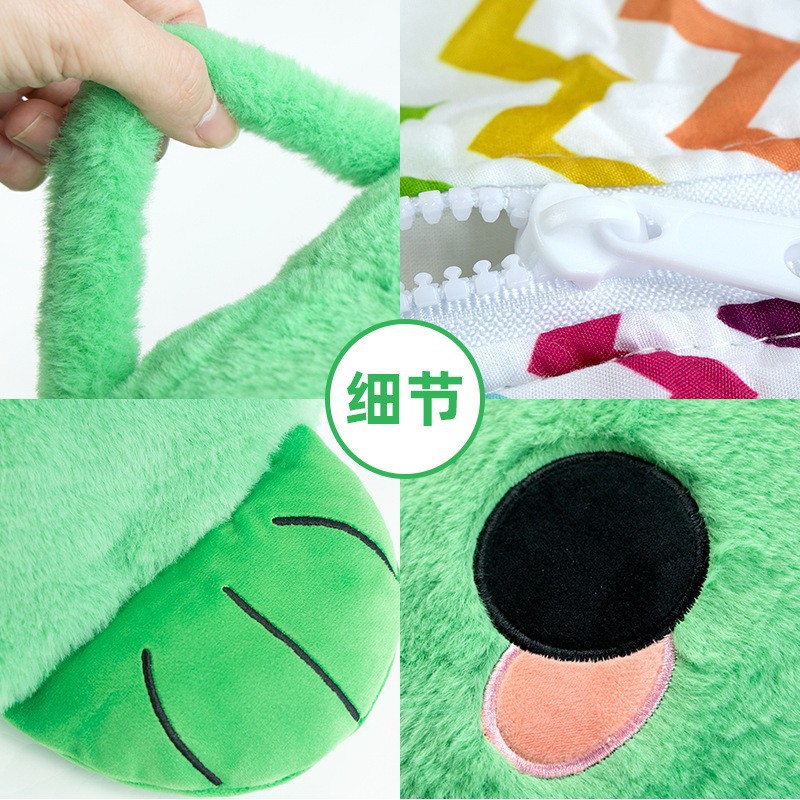 Cross-border children's anti-kick blanket, cute cartoon chicken, one-piece sleeping bag, storage plush pillow, foldable sleeping bag Specification image