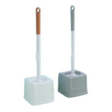New long-handled toilet brush with base set, bathroom brush, toilet stainless steel cleaning brush, toilet cleaning brush, brush holder Item Picture