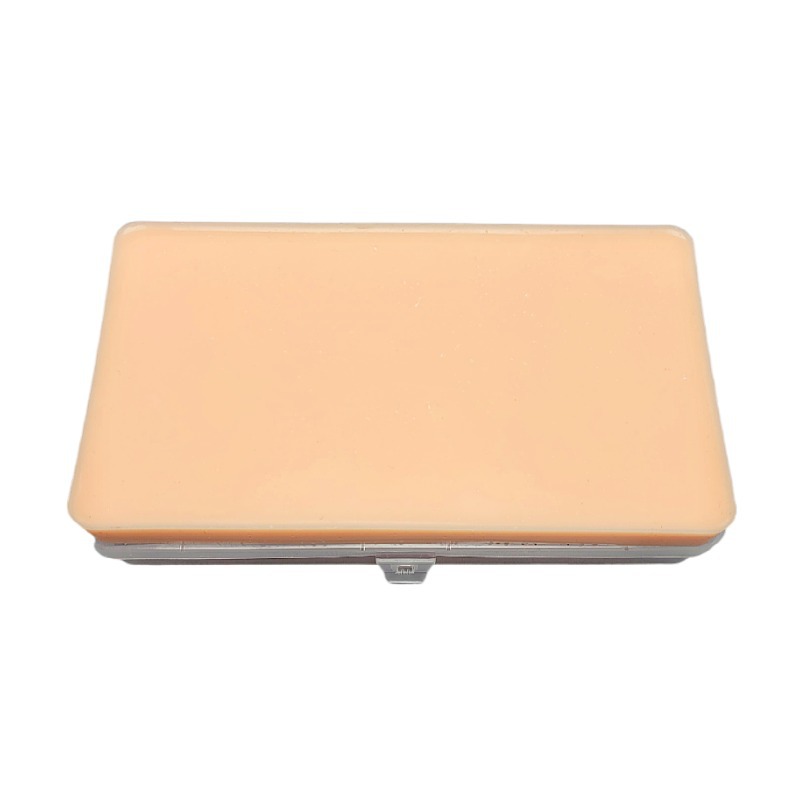 Transparent plastic powder compact box packaging box, PVC four-zone 30-egg box, portable storage box, plastic box details Picture