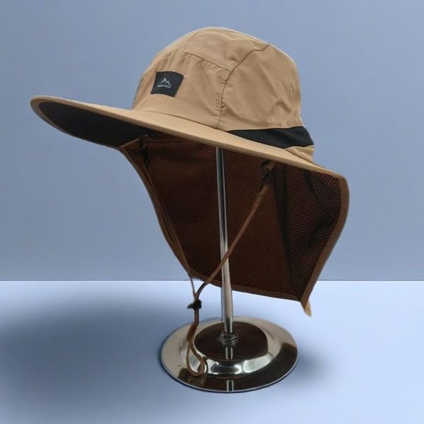 Sun protection hats for men, breathable fishing hats, shawls, camping sun hats, UV protection, outdoor mountaineering quick-drying hats for women