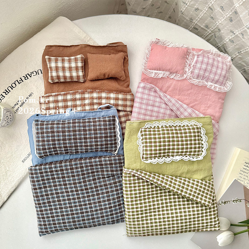 水星家纺格子图案四件套床上用品4件套床品套件