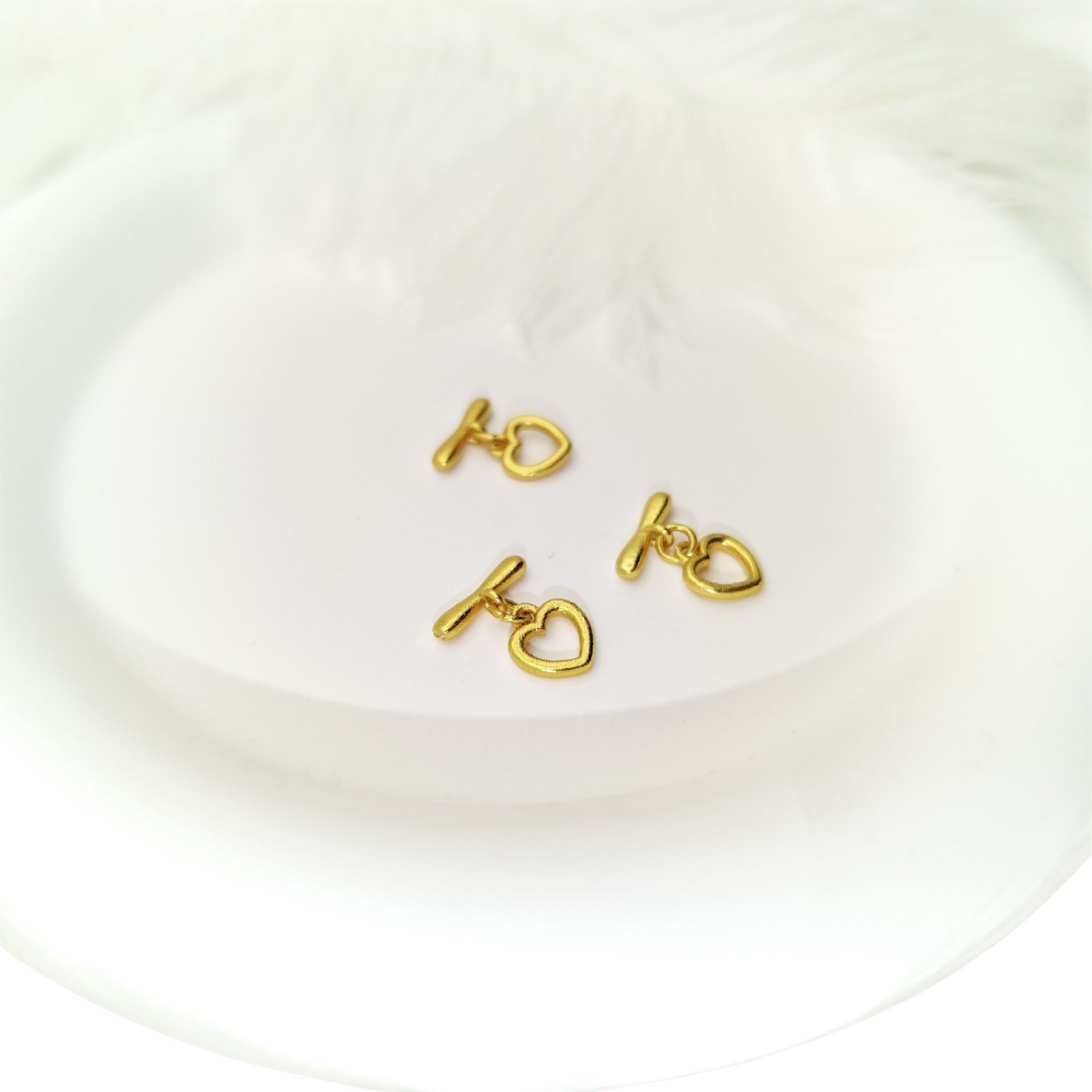 Color-preserving pure copper plated with ancient gold OT clasp necklace, bracelet, and end connection clasp diy accessory factory Item Picture