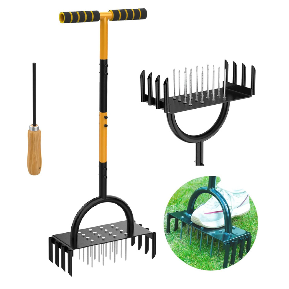 مشروع جديد لحفر الصنوبر الساخن في الأمازون Lawn Aerator Spike Manual Tool