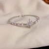 European and American cross-border retro micro-inlaid zircon octagonal pearl bracelet, exquisite, light luxury, versatile, adjustable opening jewelry Application Scenario