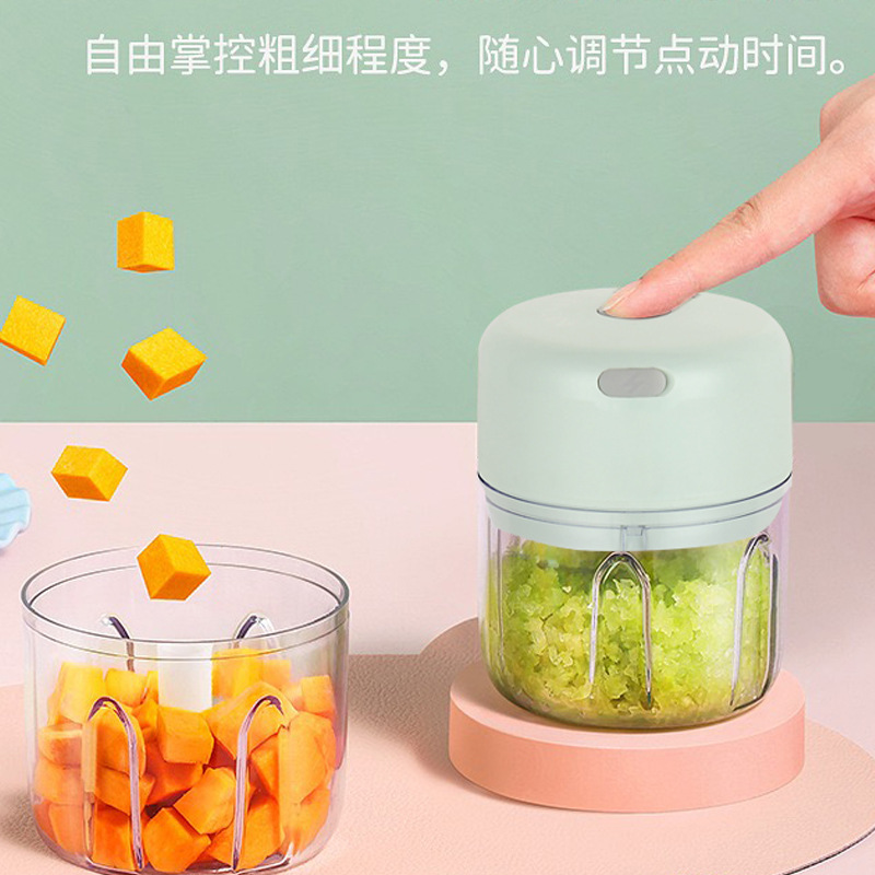 蒜泥器USB充电 电动捣蒜器迷你蒜泥器压蒜器家用蒜蓉机打蒜器打蒜详情图3