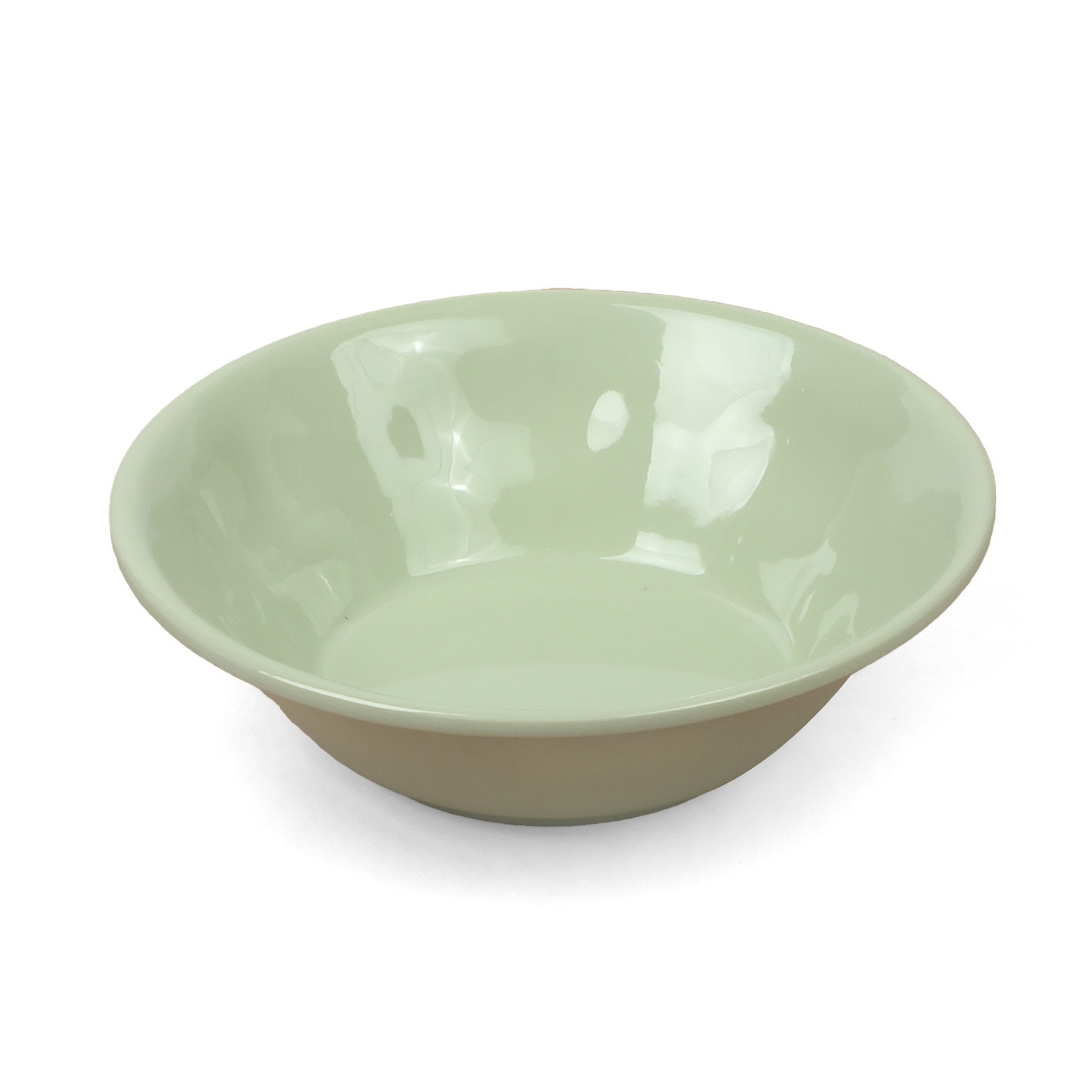 Customized melamine tableware plates for fast food restaurants, green round plates for pig's foot rice, fast food plates for restaurants and hotels, and rice bowls with toppings Application Scenario