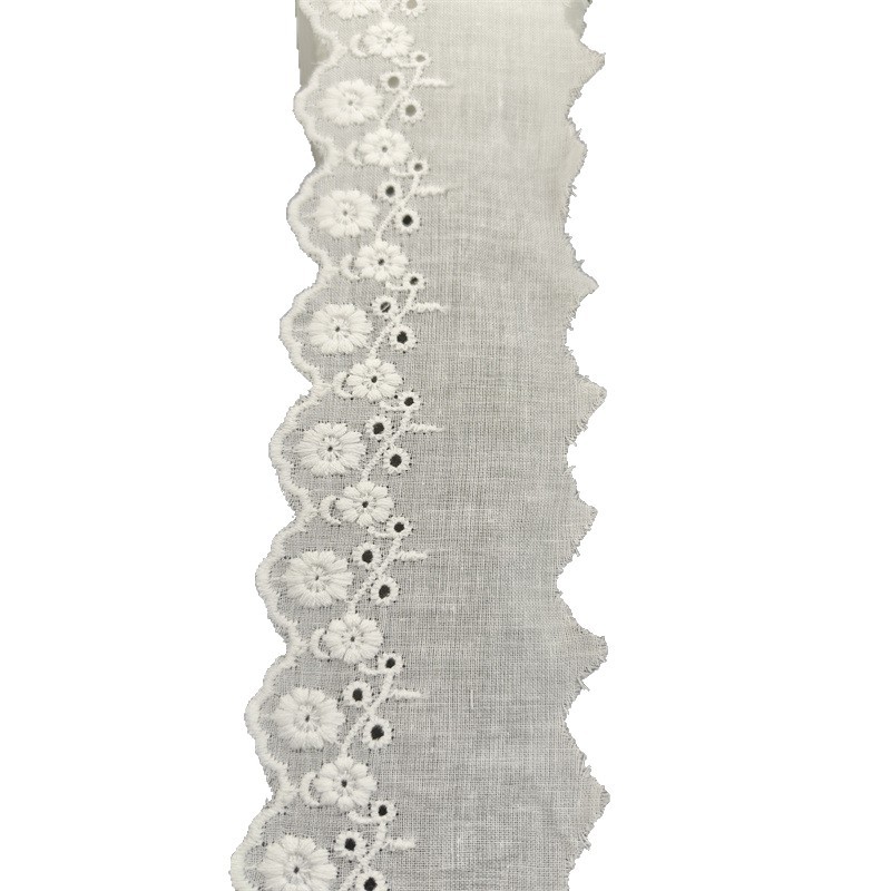 花边/灰色蕾丝花边/手工钉珠/纸制品花边/服装边辅料白底实物图