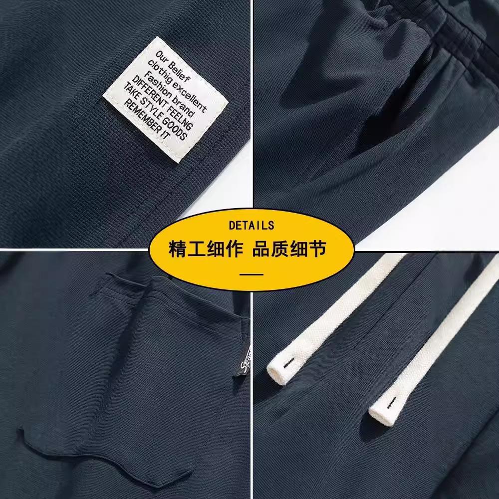 Casual pants, men's spring and autumn loose sporty trendy brand sweatpants, wide-leg long pants, new spring men's straight-leg pants Specification image