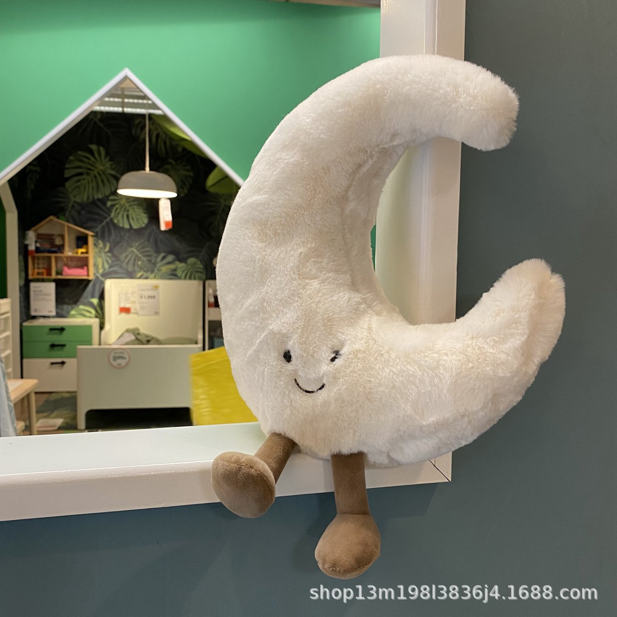 【跨境爆款】ins新品太阳月亮公仔毛绒玩具可爱玩偶床上抱枕产品图