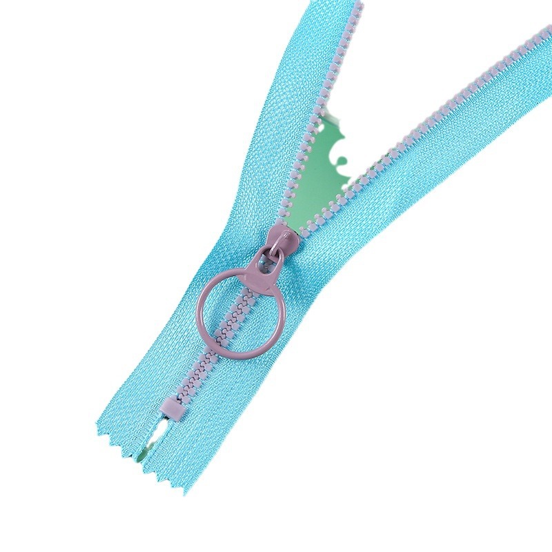 No. 3 resin closed tail zipper, candy color DIY pen case zipper closed tail 15cm, 20cm short zipper in stock Item Picture
