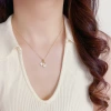 New Chinese-style fashionable shell gourd copper coin necklace, unique, light luxury, simple and versatile design sense, collarbone chain for women Application Scenario