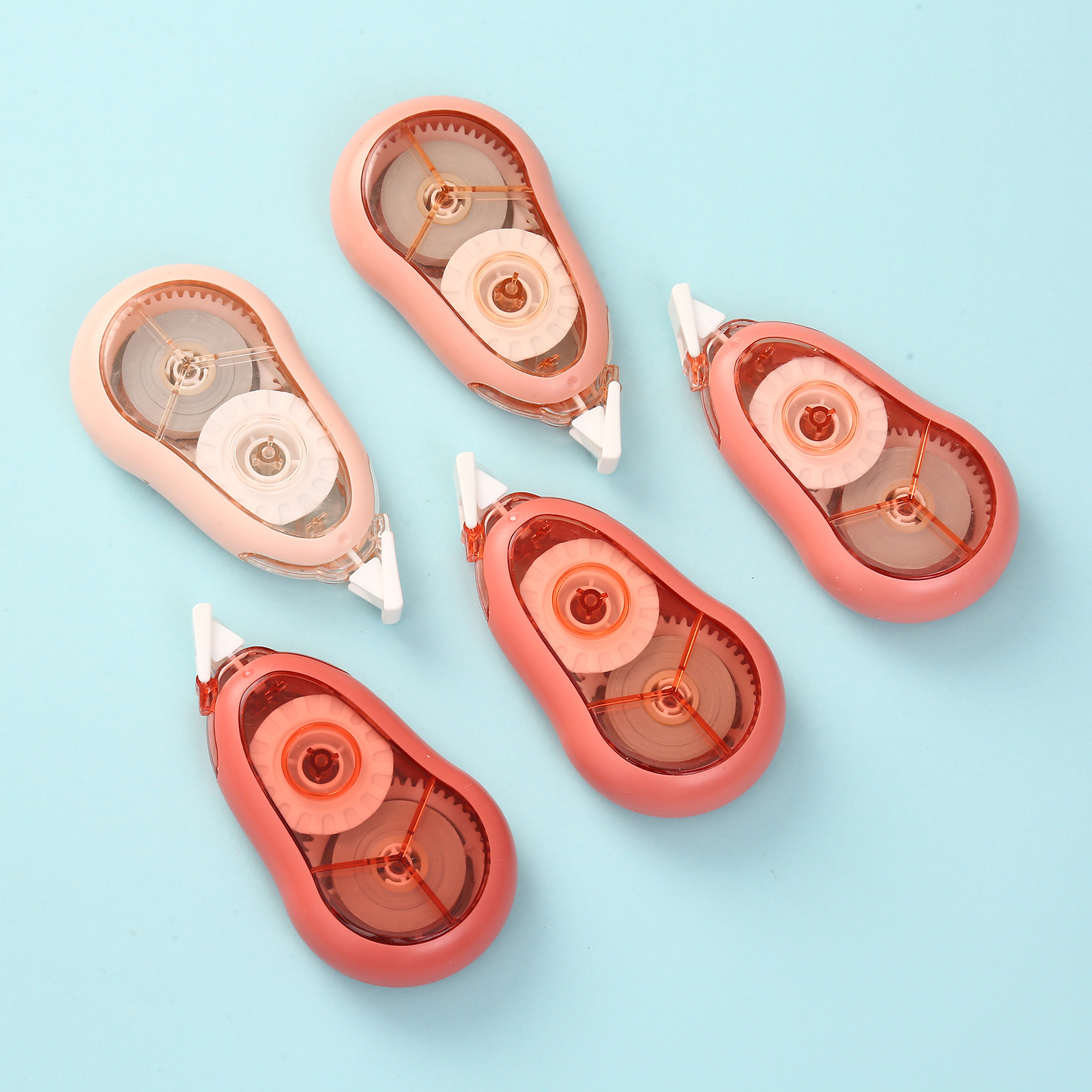 New gradient color correction tape, shock-resistant, silent, unbroken, smooth correction tape, large capacity, affordable size, coating correction tape