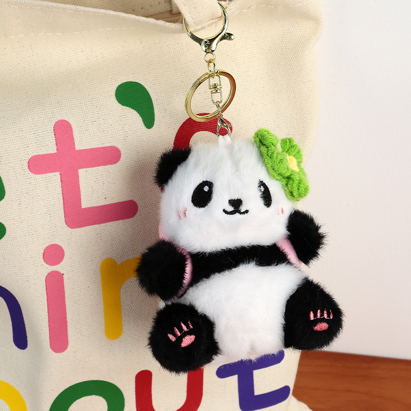 Cute panda keychain pendant, small gift, schoolbag key chain pendant, high-end and practical small gifts Application Scenario