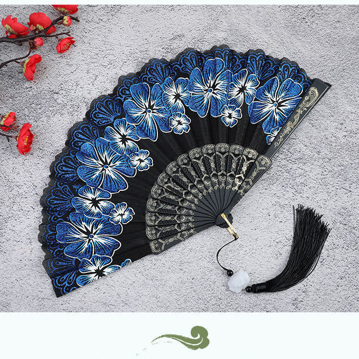 古风扇中国风女人扇折扇樱花夏季随身便携舞蹈扇网红扇折叠扇子女